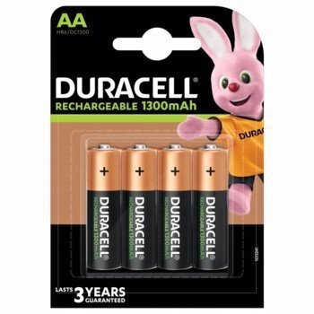 4x baterie Duracell Recharge R6/AA 1300 mAh