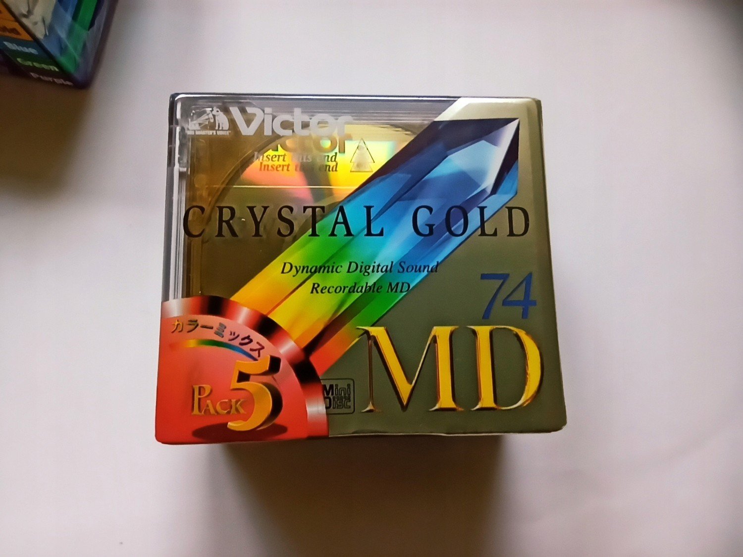 MiniDisc MD Victor Jvc 74 Crystal Gold 5ks-5bal