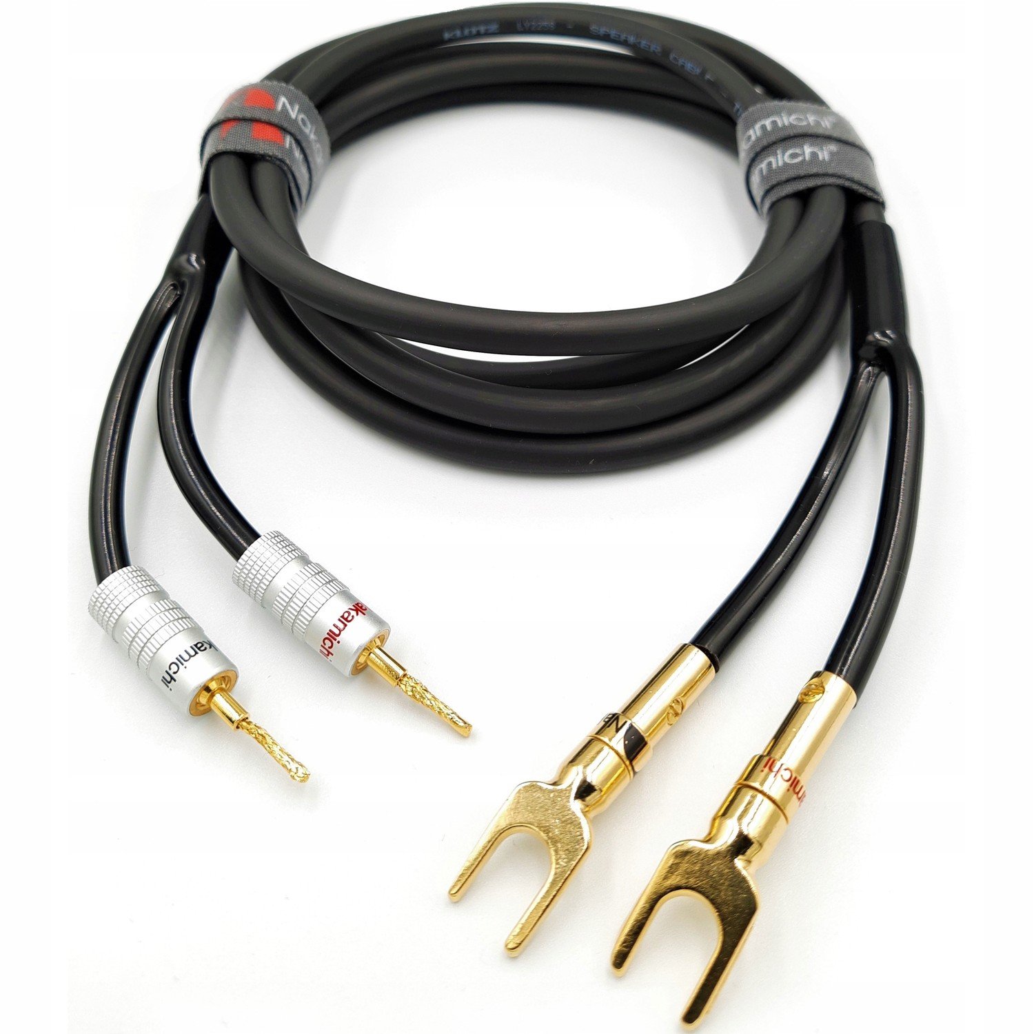 Nakamichi Reproduktorový kabel 2x4 vidlice 4m