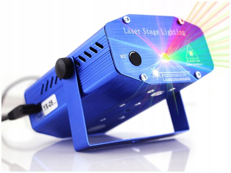 3D Laserový Projektor Disco Laserový Zvukový Senzor