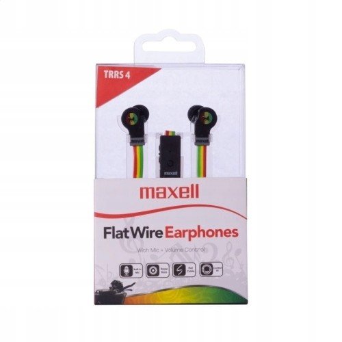 Maxell Sluchátka Flat Wire Rasta 303998.00.CN