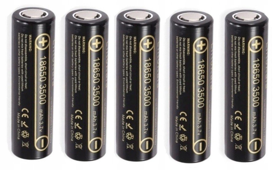 5 ks Li-Ion článek Liitokala 18650 3500mAh 3,7V