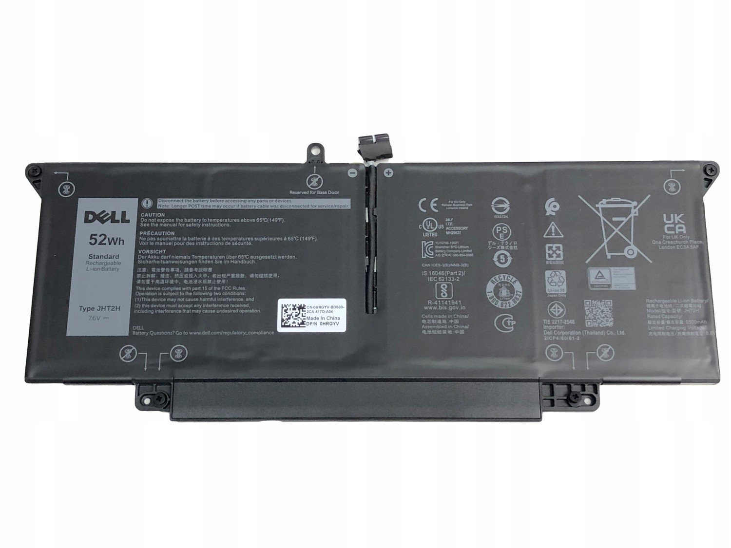 Dell Latitude 7310 7410 Nový originální JHT2H 52Wh