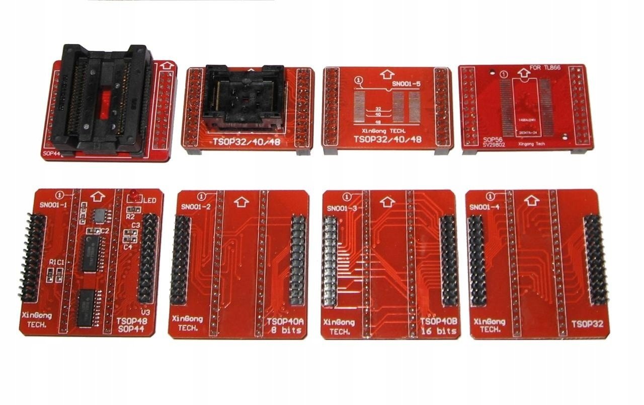 Sada 8 Smd adapt. (TSOP32/40/48 SOP44/56) TL866x