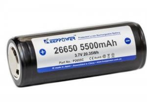 Baterie 26650 KeepPower 5500mAh 10A chráněná