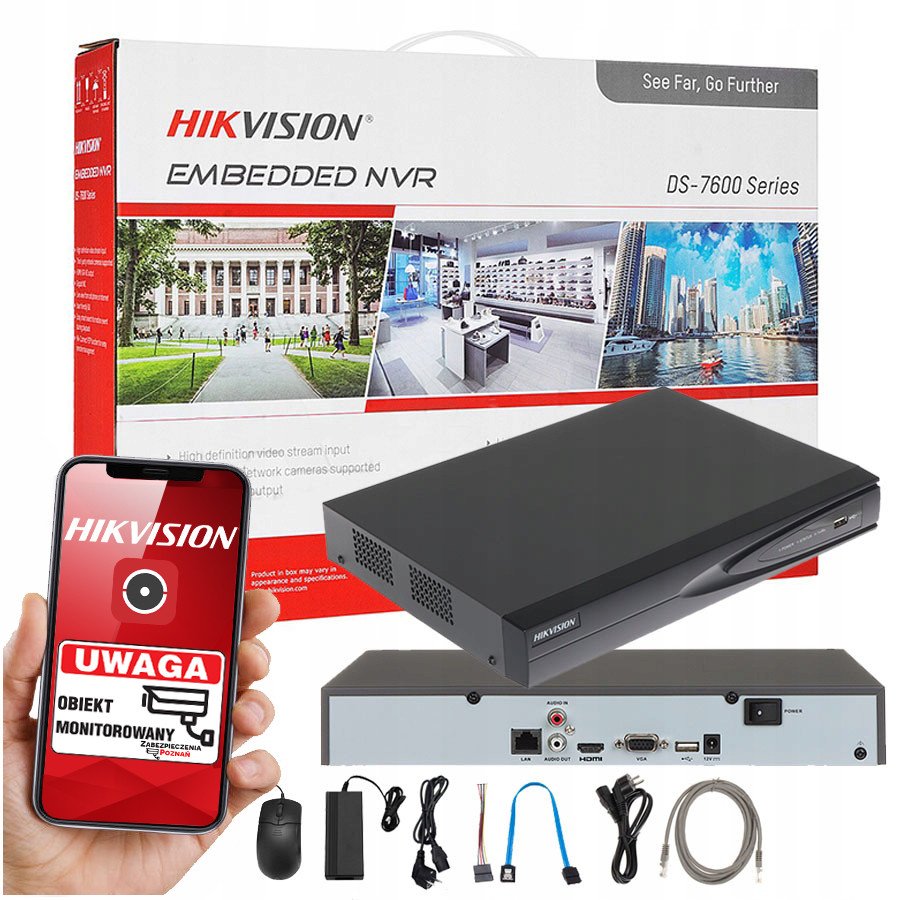 Záznamník pro 4 kamery Hikvision DS-7604NI-K1(C)