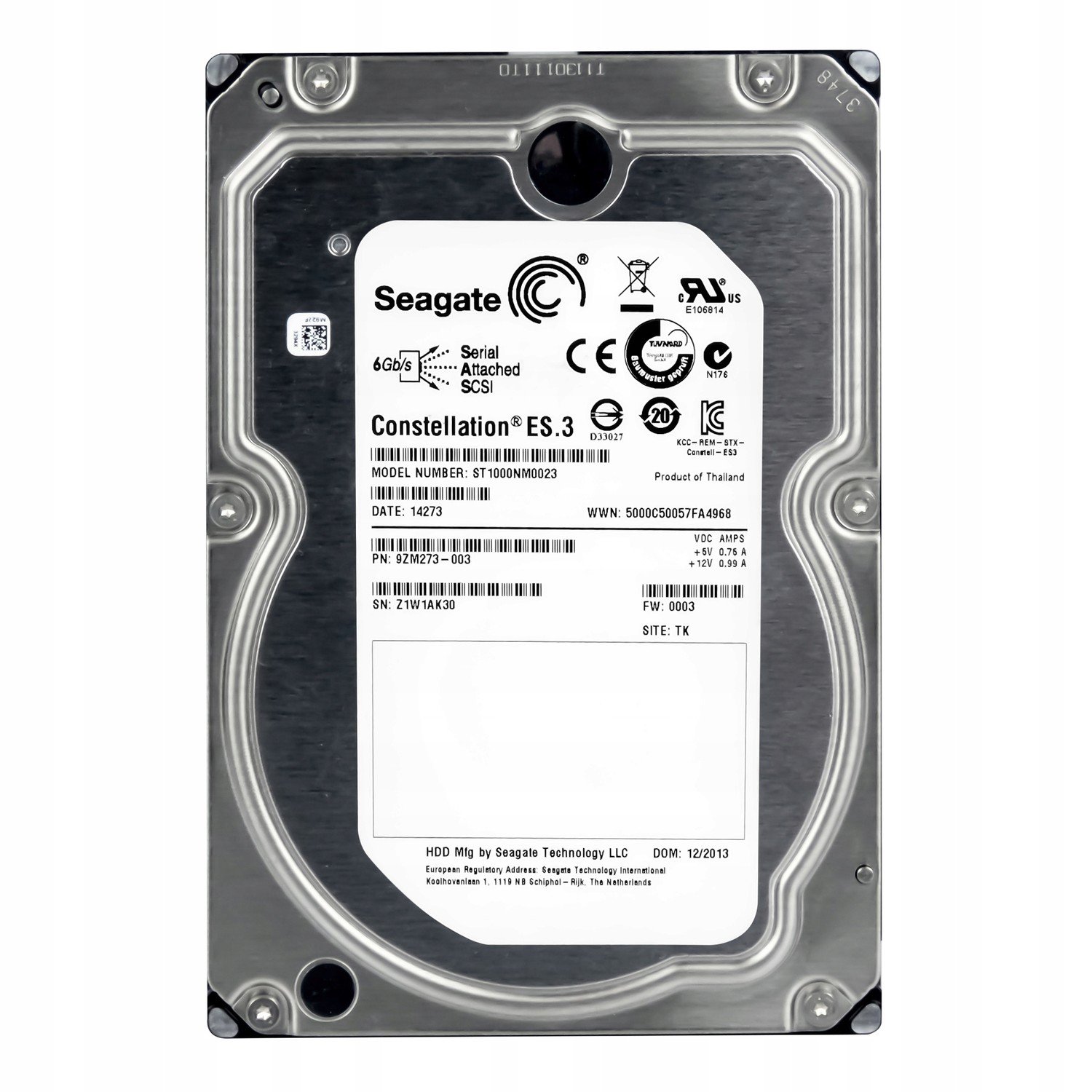Seagate 1TB 7.2k 128MB SAS-2 3.5'' ST1000NM0023