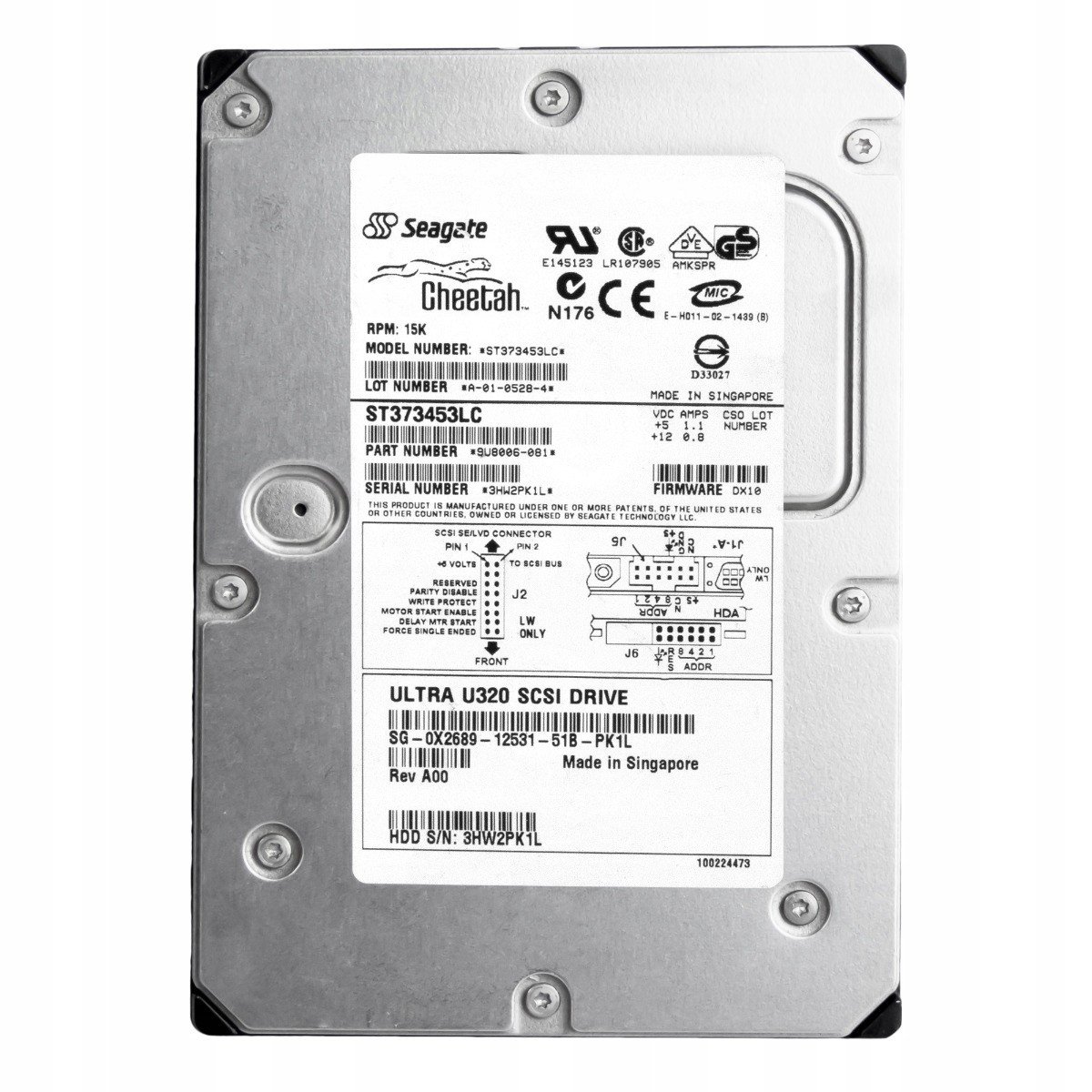 Dell 0X2689 73GB 15K Scsi U320 3,5'' ST373453LC