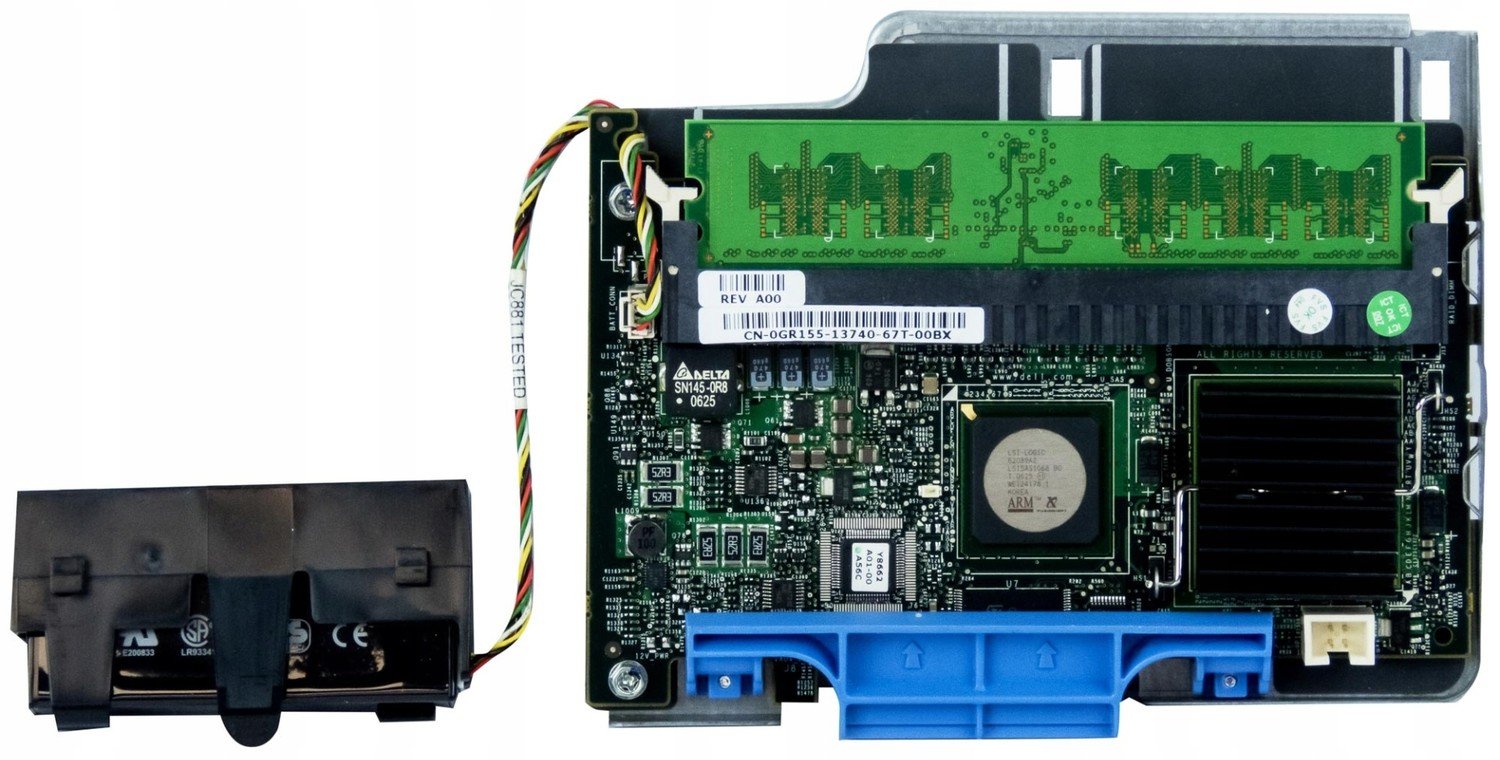 Dell 0GR155 Perc 5i Sas Raid řadič 256 Mb Bbu