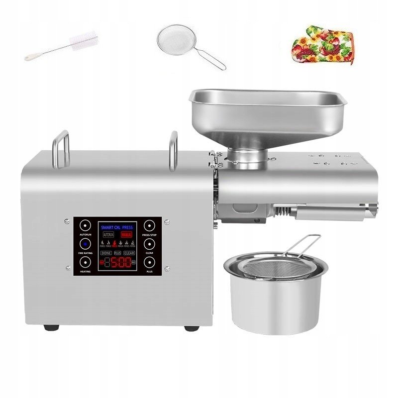 1800W nerezový automatický lis na olej