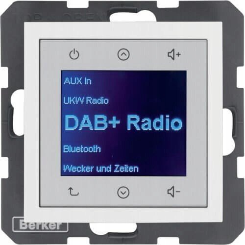 Berker Rádio Touch Dab+ Bluetooth Bílý Lesk