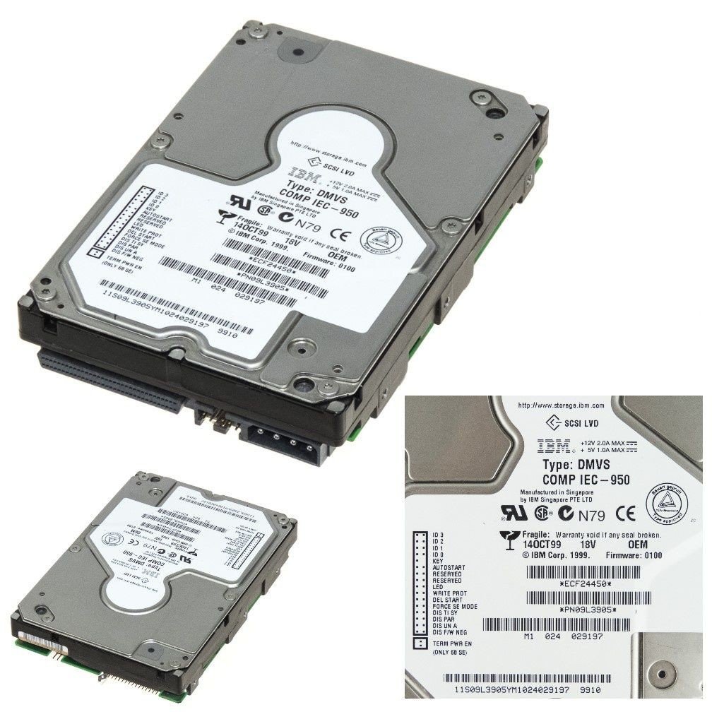 Disk Ibm 09L3905 18.2GB 10k 68-PIN Scsi 3.5''