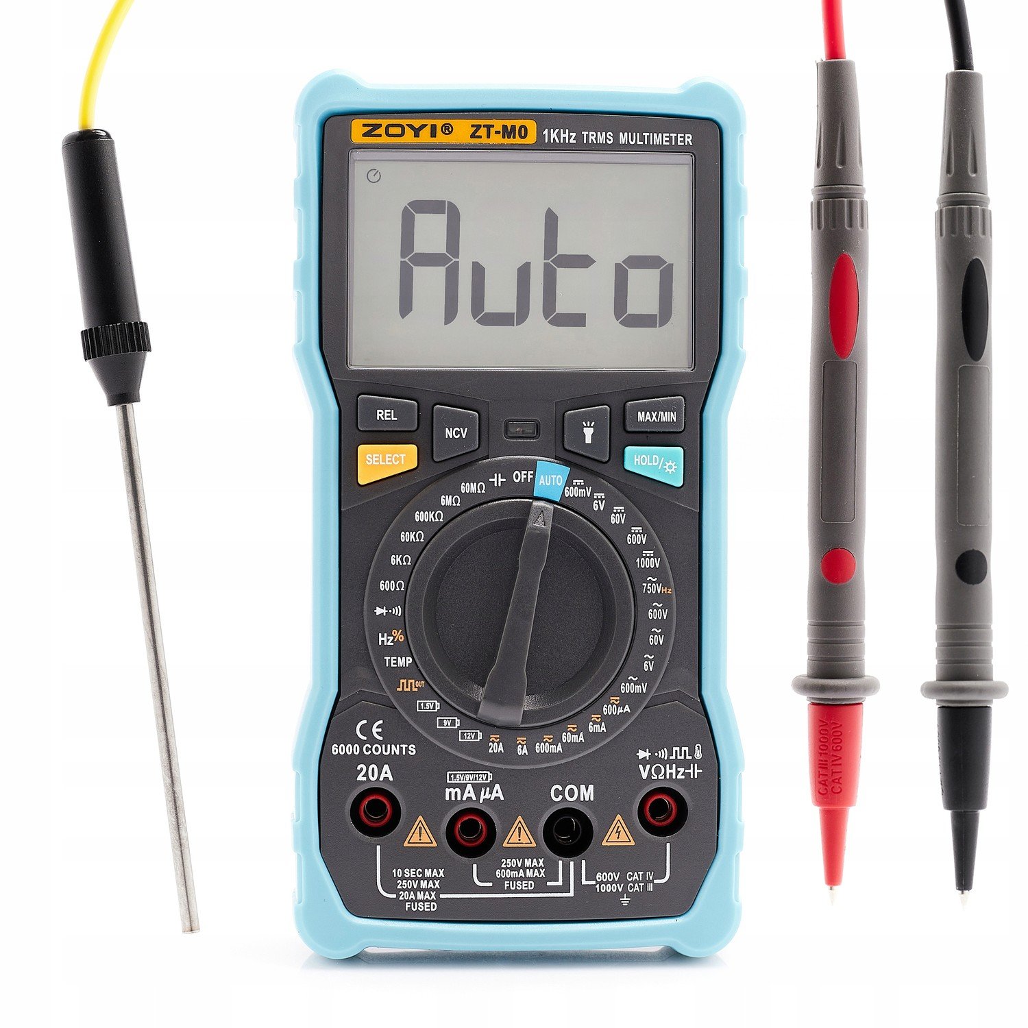 Digitální Multimetr ZT-M0 Ncv True Rms Přesný
