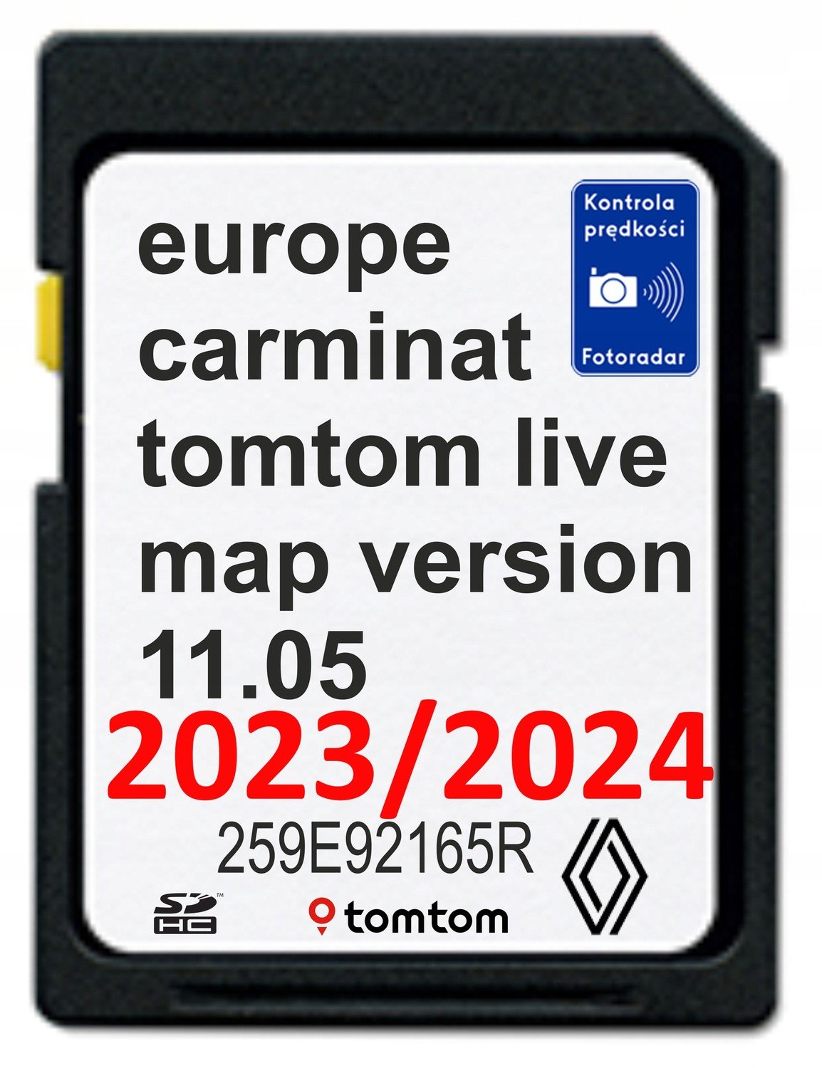 Mapa Renault Tomtom Carminat Live 11.05 2023/2024