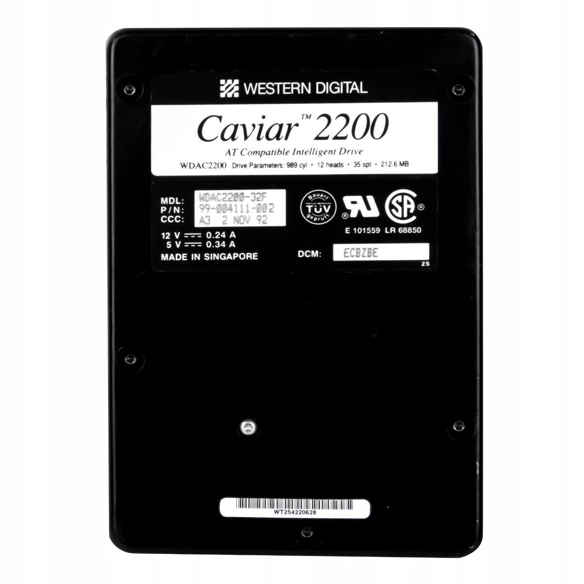 Wd Caviar 2200 212MB 3652RPM Ata 3.5' WDAC2200-32F