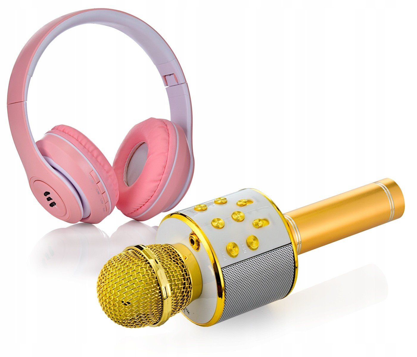 Sluchátka Přes Uši V Balení S Karaoke Mikrofonem