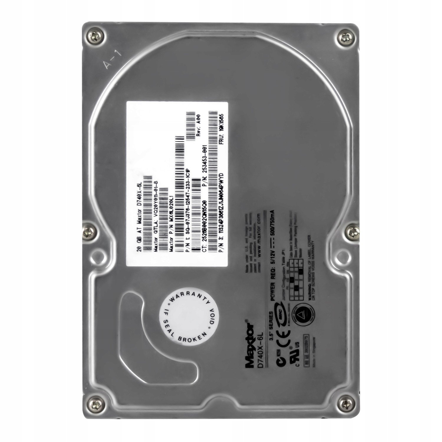 Maxtor 20GB 7.2K 2MB Ata 3.5'' D740X-6L