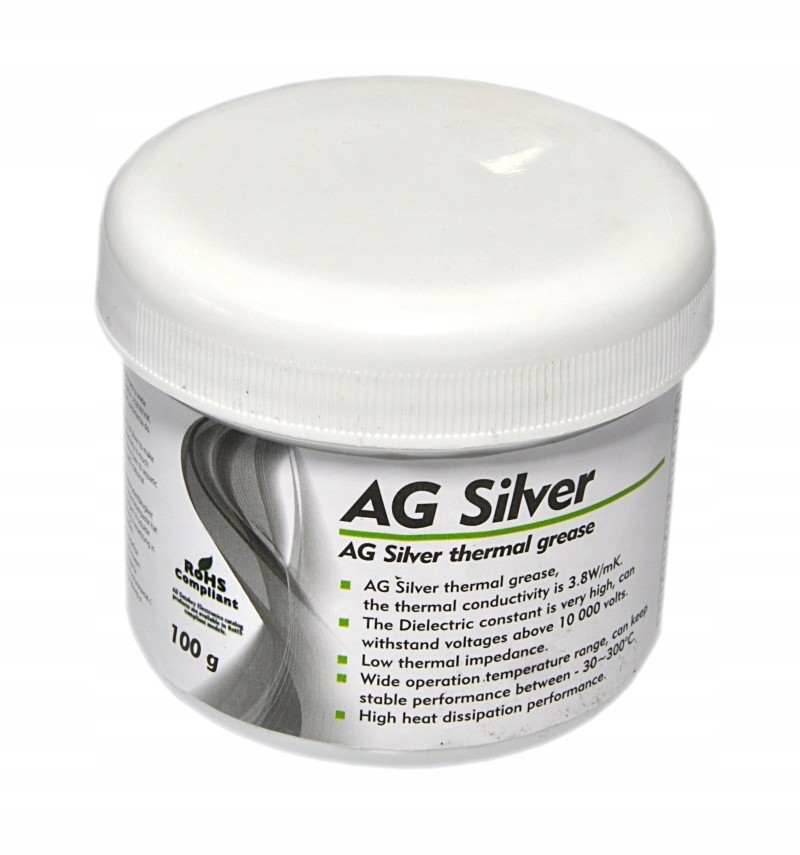 Teplovodivá pasta Ag Silver >3.8W/mk 100g