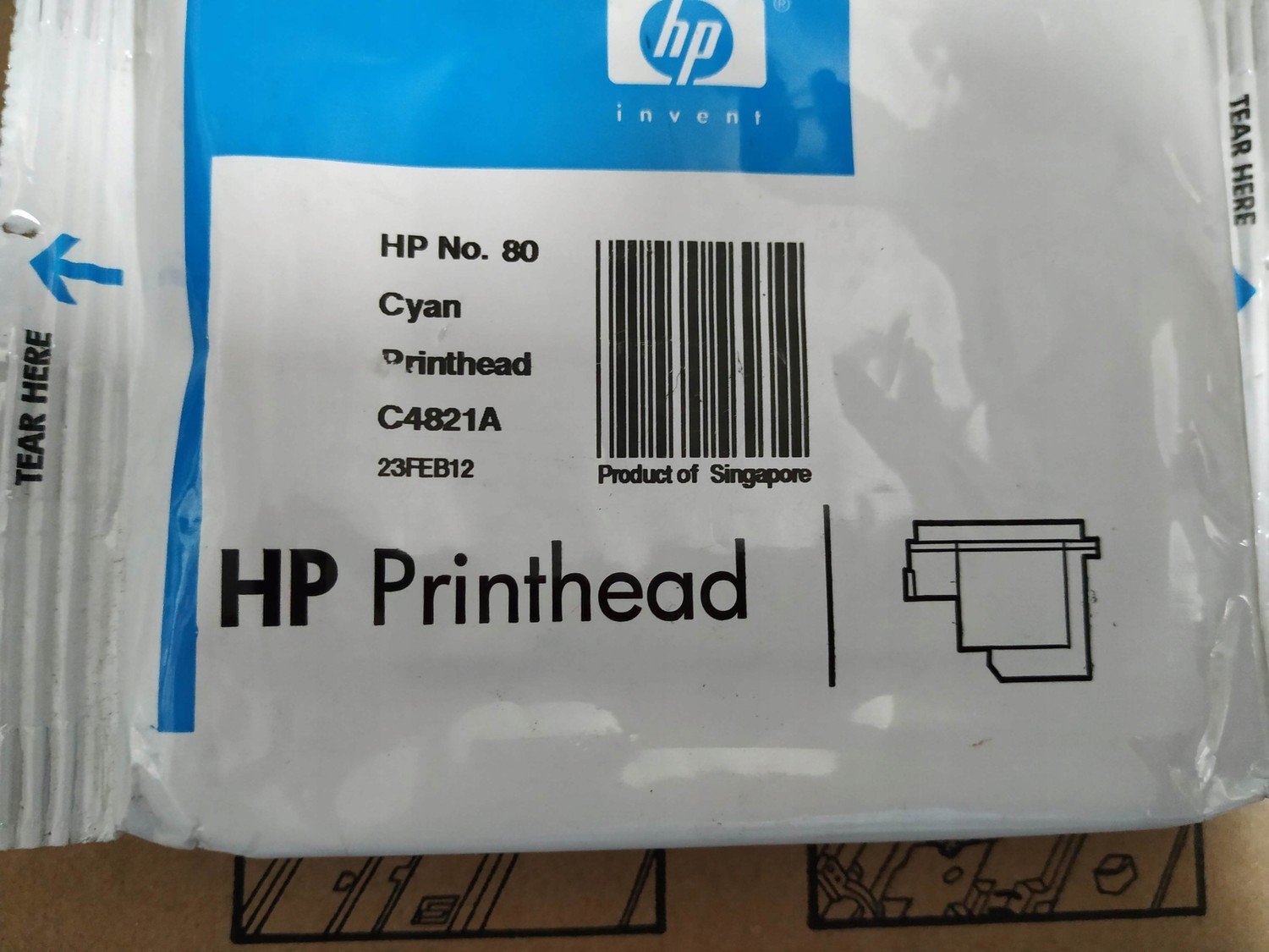 Hlavice Hp 80 C4821A Cyan Oryg.