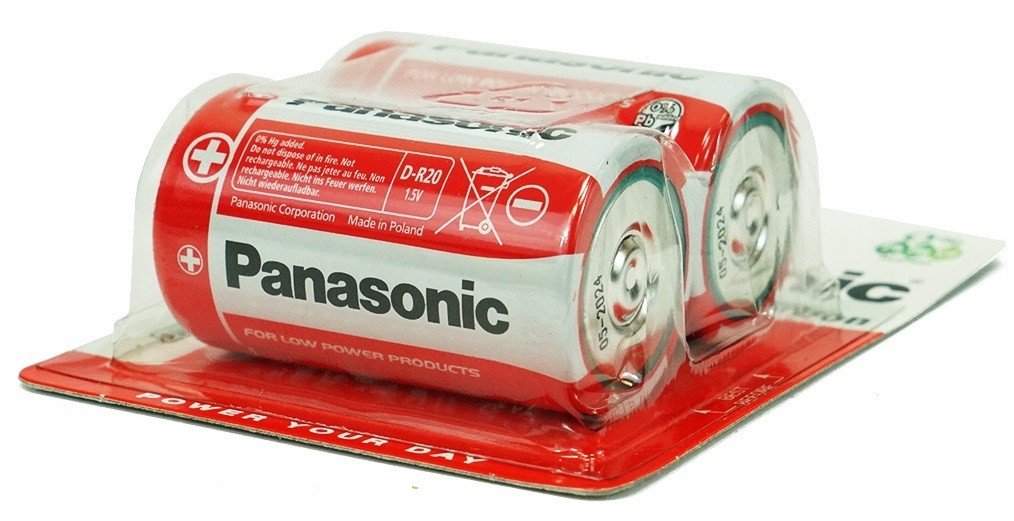 Baterie Panasonic D R20 Zinek Uhlíkové 24ks