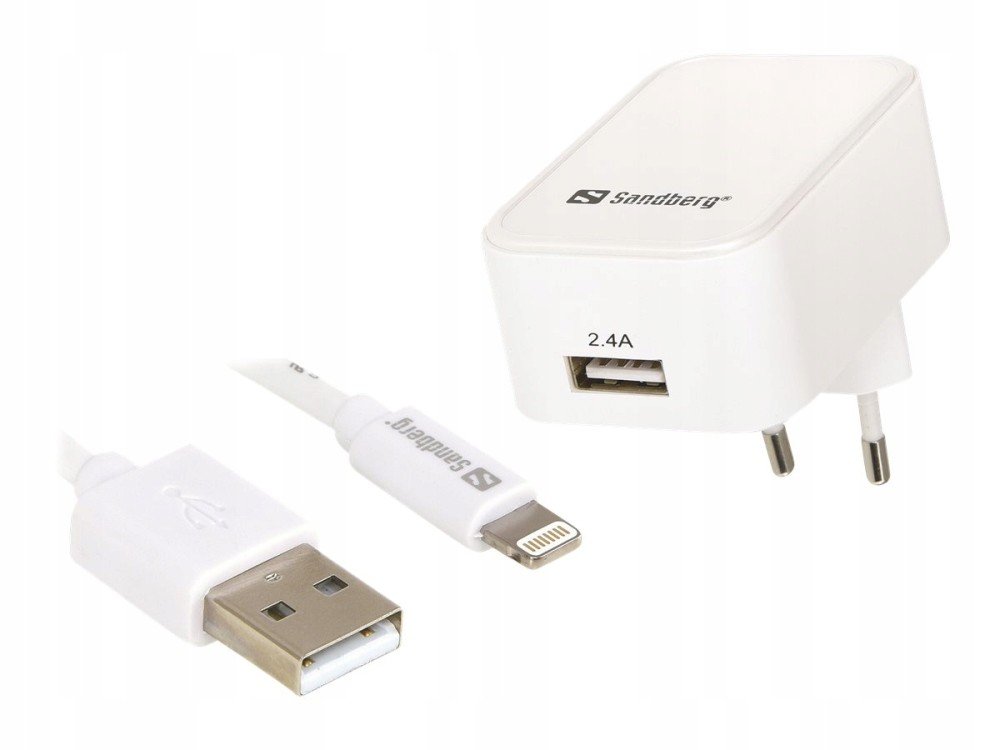 Nabíječka Sandberg 1x Usb Typ A Lightning kabel