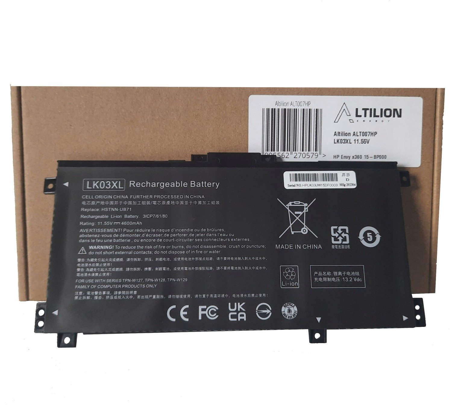 Baterie LK03XL Slezák-UB71 Hp Envy x360 15-BP000