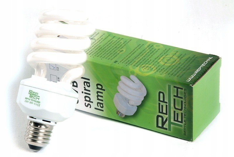 Reptech Spiral Uvb žárovka 10 20W Forest Tester