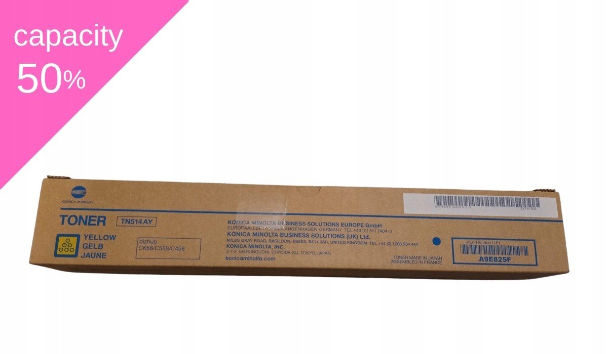 Toner Konica Minolta TN-514 A9E825H Y TN514