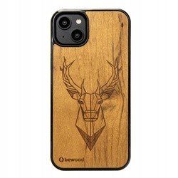 Dřevěné Pouzdro Pro Iphone 14 Plus Jelen Imbuia Case