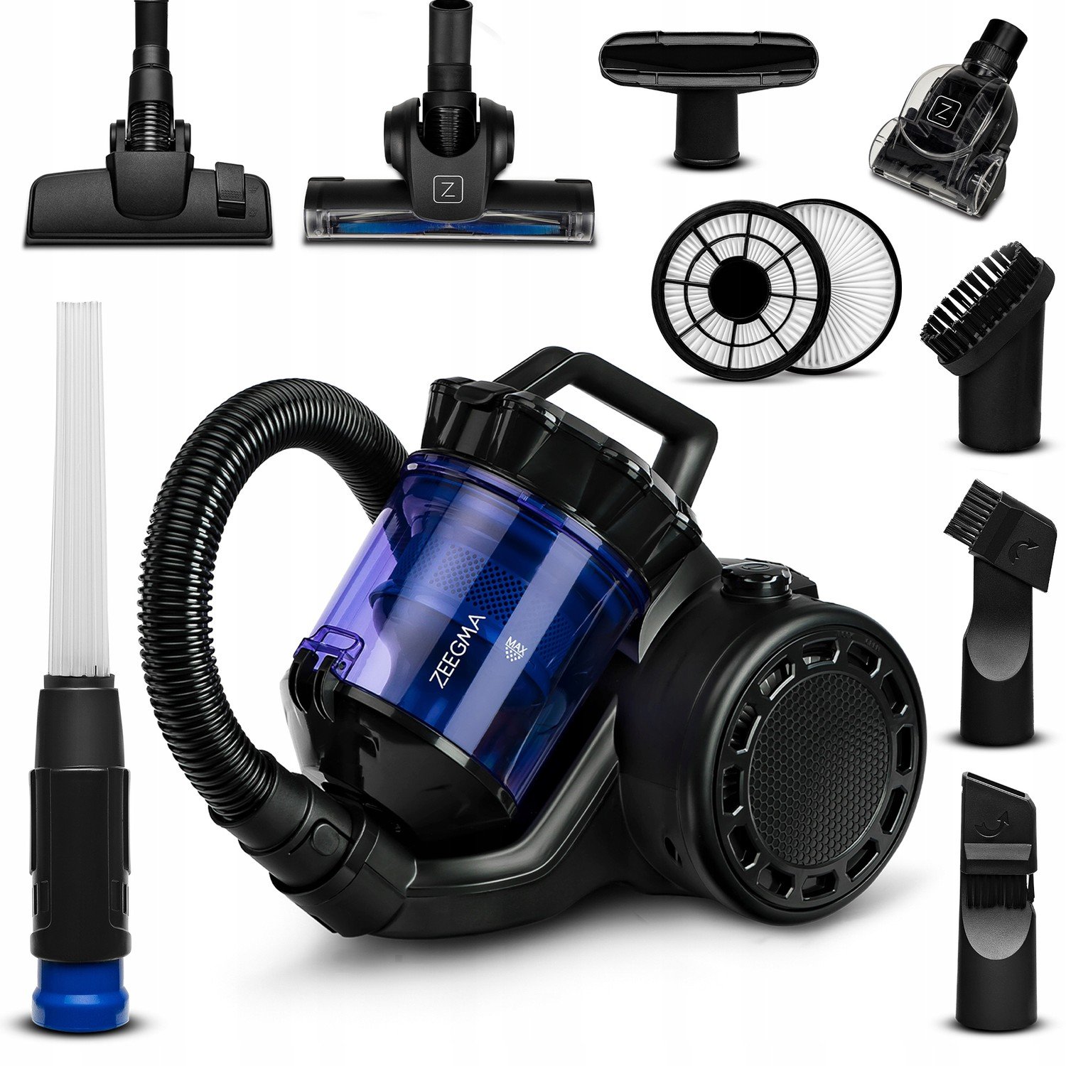 Bezsáčkový vysavač Zeegma 4000W 2xTURBOŠTĚNÍ