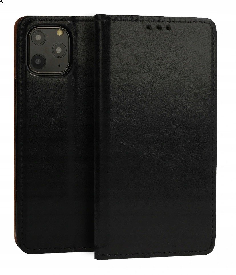 Flipové kožené pouzdro pro iPhone 7/8 černá kůže