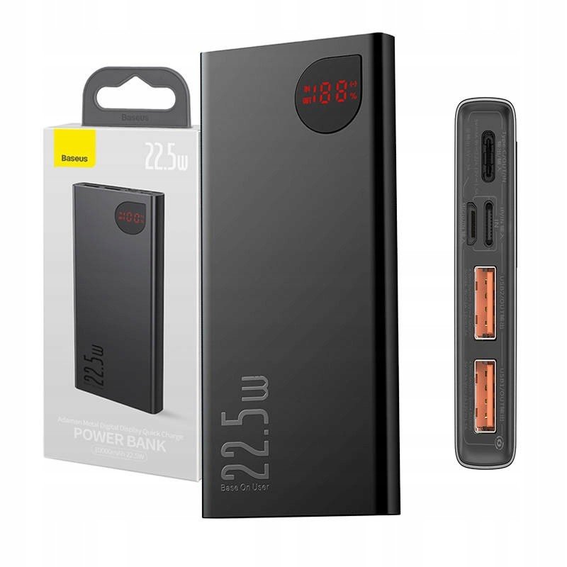 Powerbank Baseus 10000MAH 22,5W Led Pd 3.0+ Qc 3.0