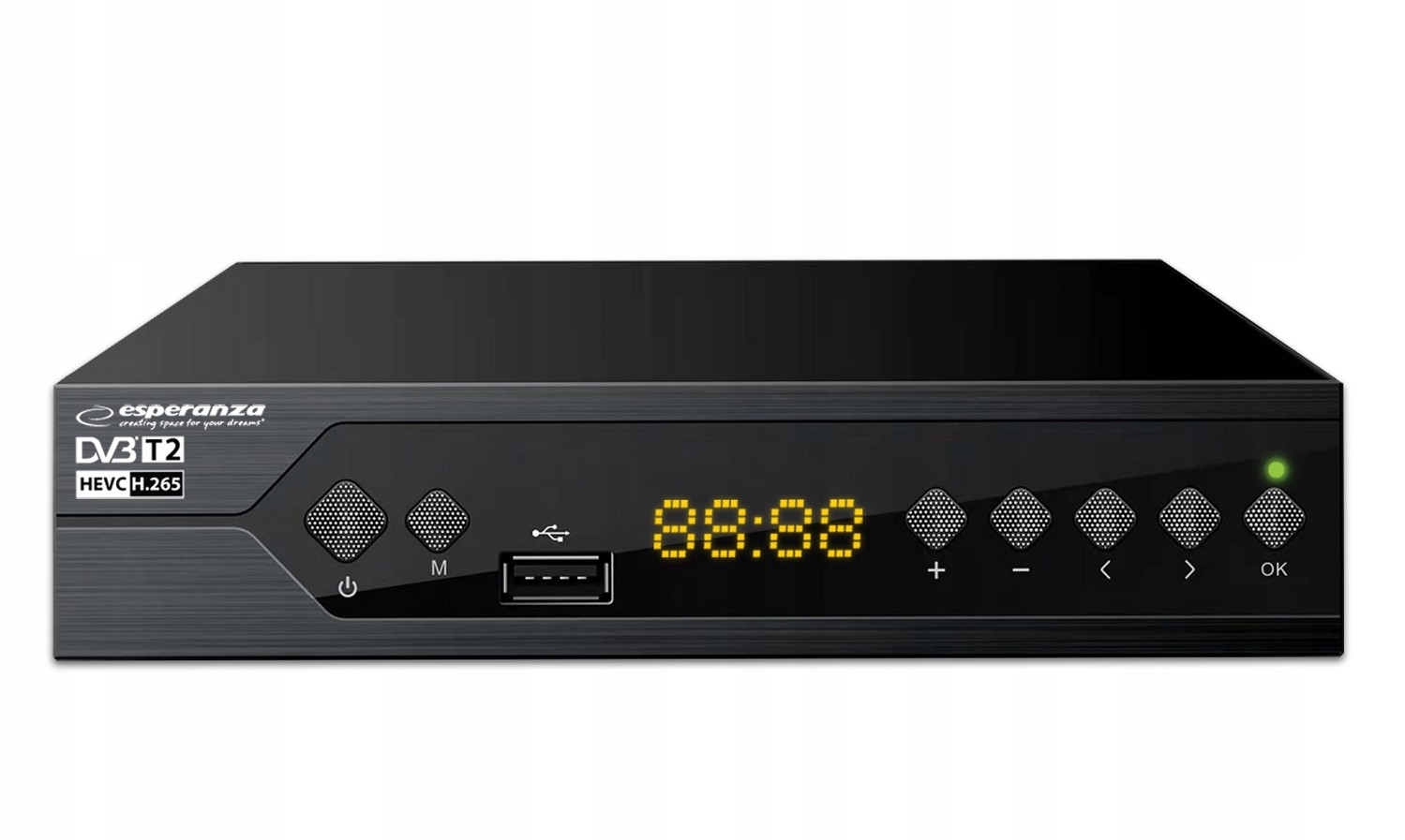 Digitální Tuner DVB-T2 H.265/HEVC EV107P