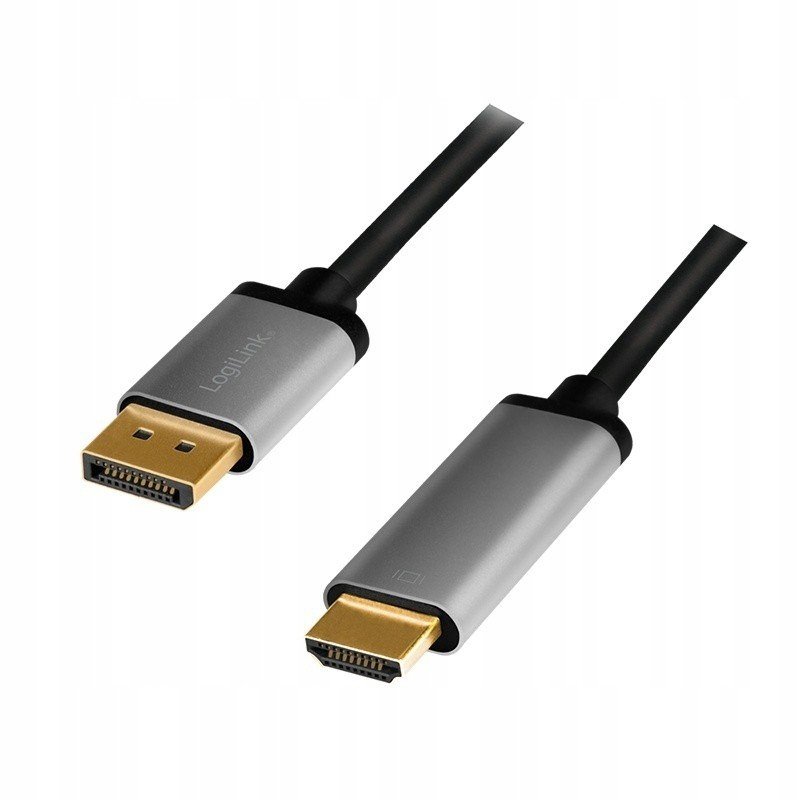LogiLink DisplayPort kabel 4K/60 Hz,DP na Hdmi alu
