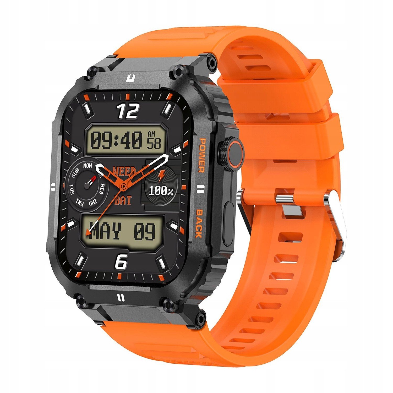 Chytré hodinky Gravity GT6-3 oranžové