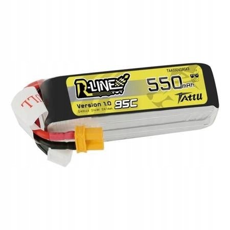 Baterie Tattu R-Line 550mAh 14.8V 95C 4S1P XT30