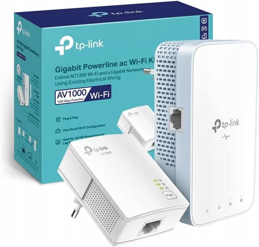 Síťový vysílač TP-Link TL-WPA1000 Kit WiFi 4K