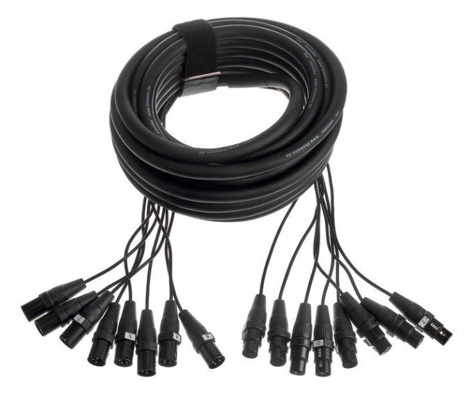 Multicore Xlr vícepárový kabel Xlr 10 m 8 kanálů