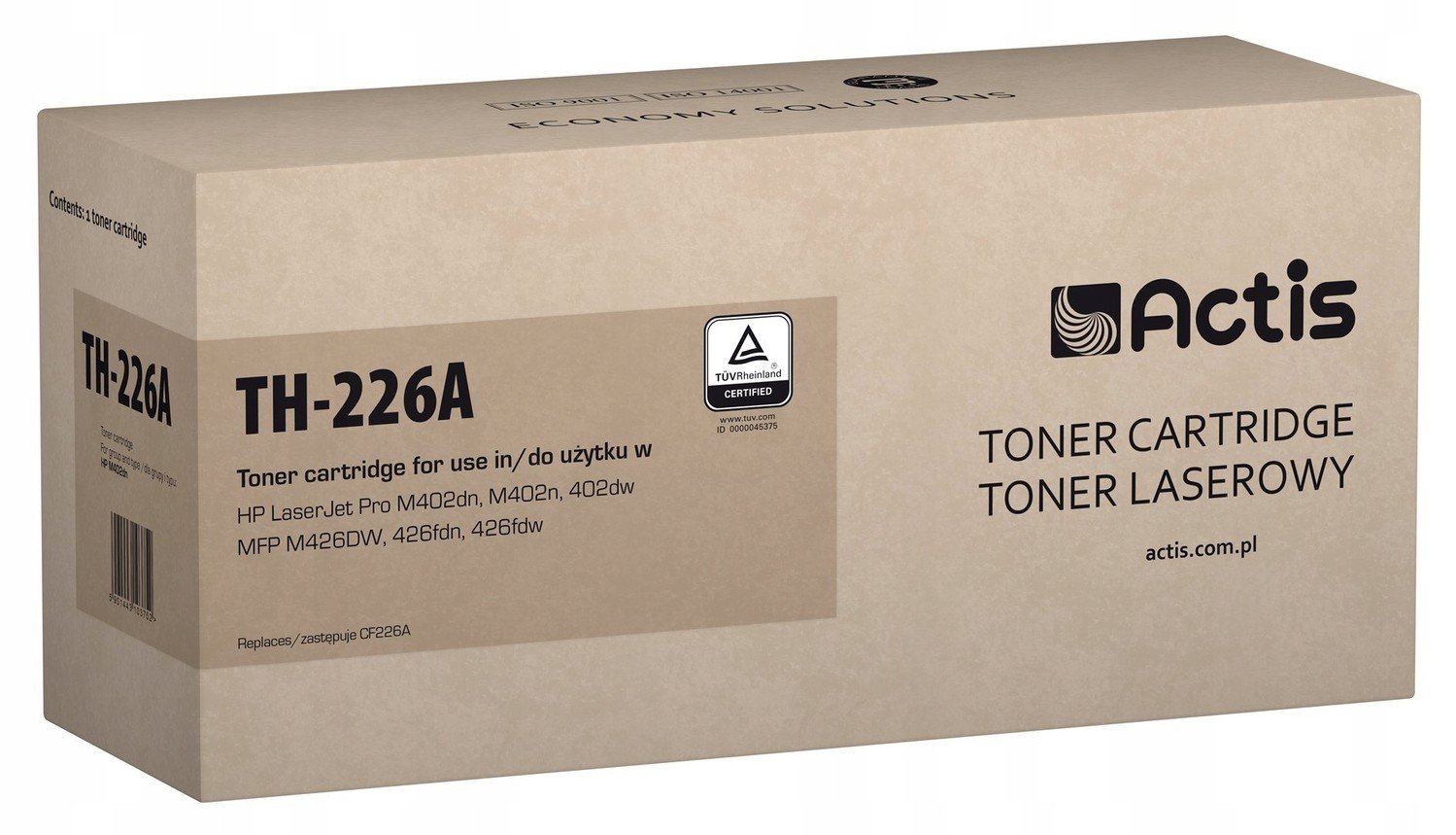 Toner Actis TH-226A (náhrada Hp 226A CF226A; Sta