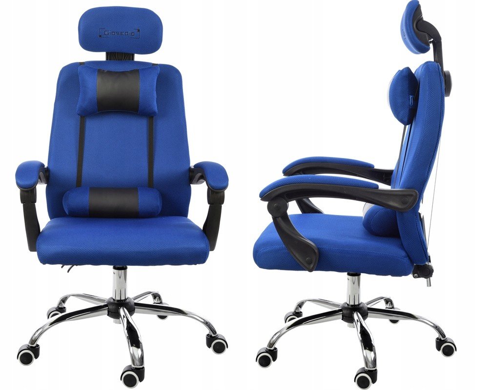 Pohodlné moderní kancelářské křeslo modré GPX008