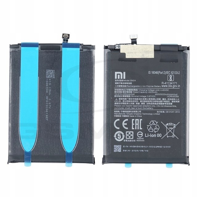 Baterie Xiaomi Redmi 9 Note 9 BN54 Originál