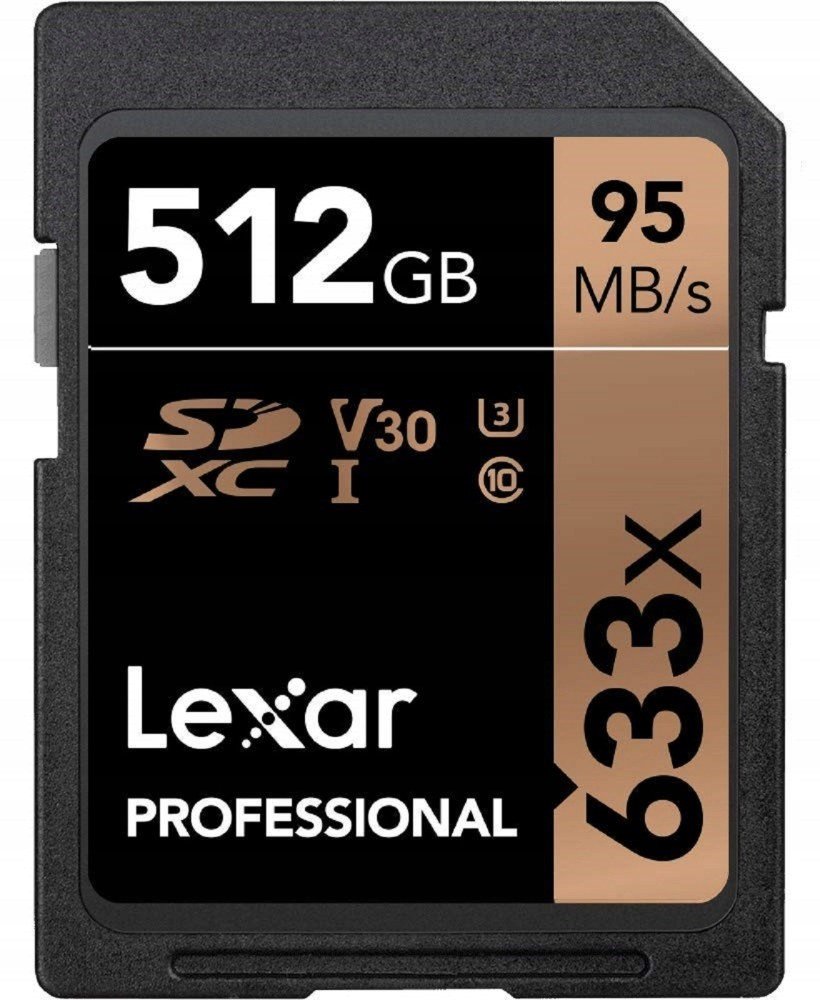 Lexar Sdxc 512 Gb 95 MB/s Uhs-i U3 C10 633x