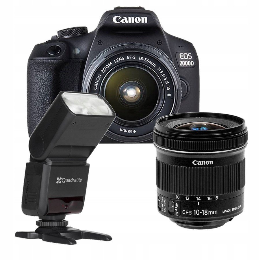 Set Canon 2000D 10-18 Stm QuadraLite