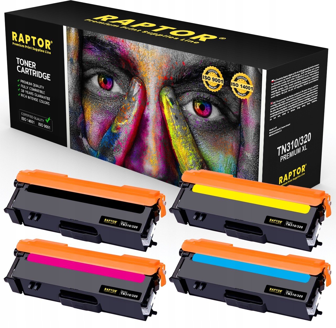 4x Toner Do Brother Tn 310/320 HL-4140CN 4150CDN