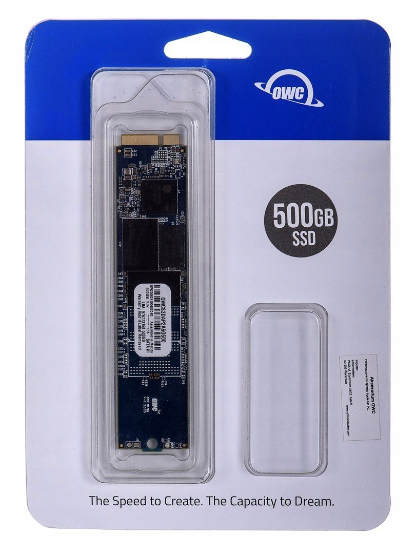 Owc Aura Pro Ssd 500GB Macbook Air 2012 Owc S3DAP2A