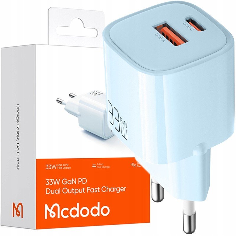 Mcdodo Nano GaN Rychlonabíječka Usb/usb-c Pd 33W