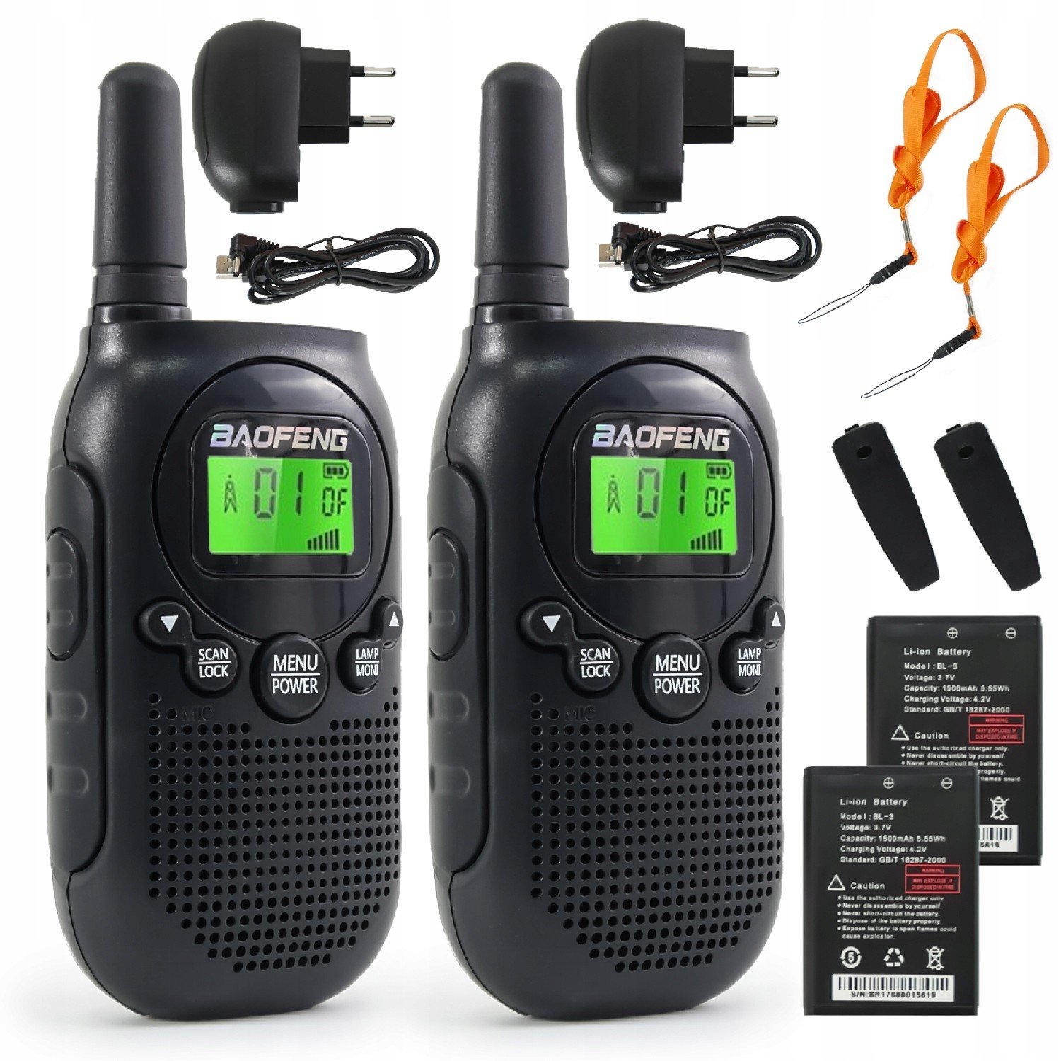 Krátké vlnovky Walkie Talkie Baofeng T6 lokny toki