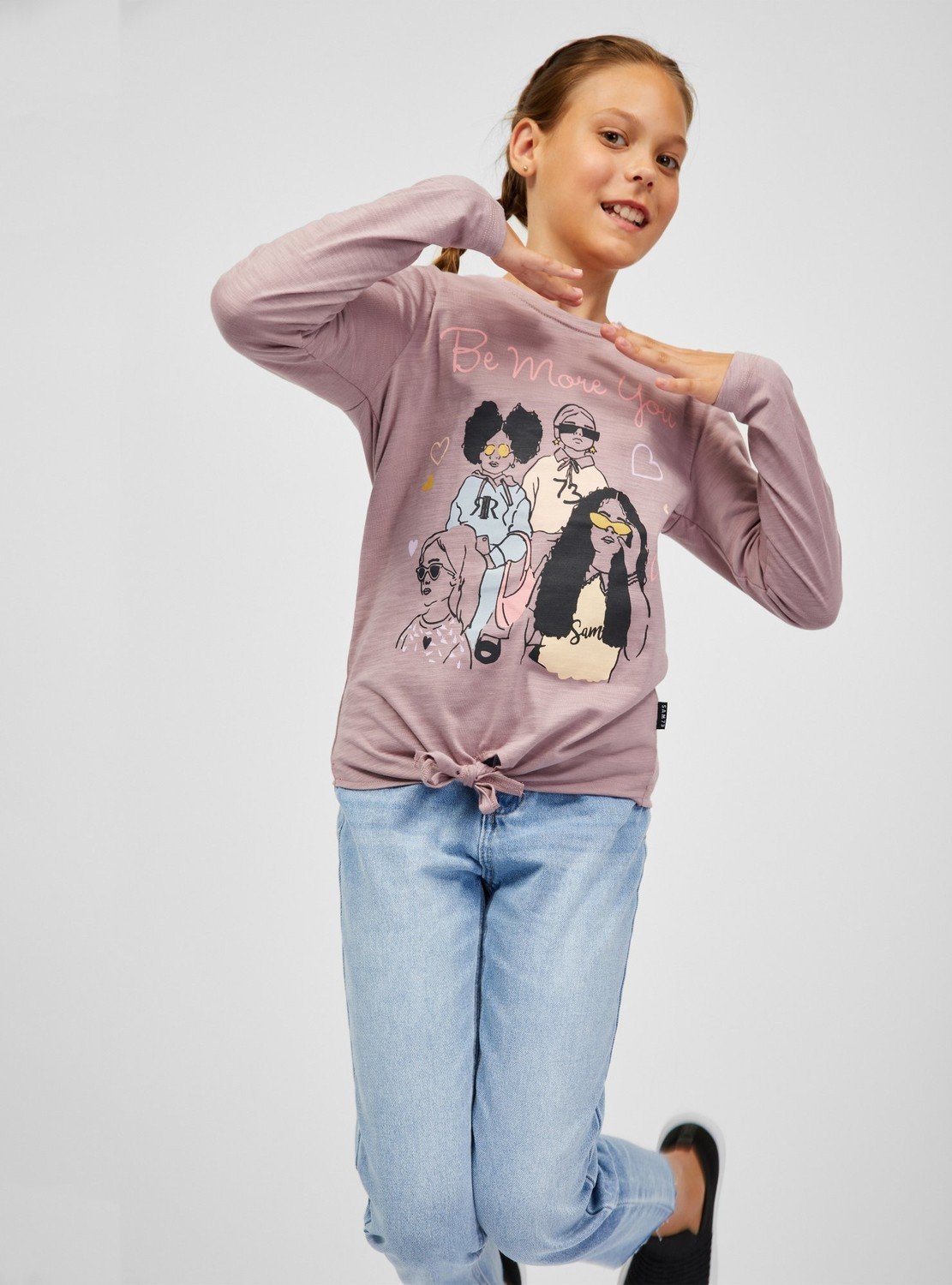 SAM 73 Dívčí triko VADANIA Růžová 116