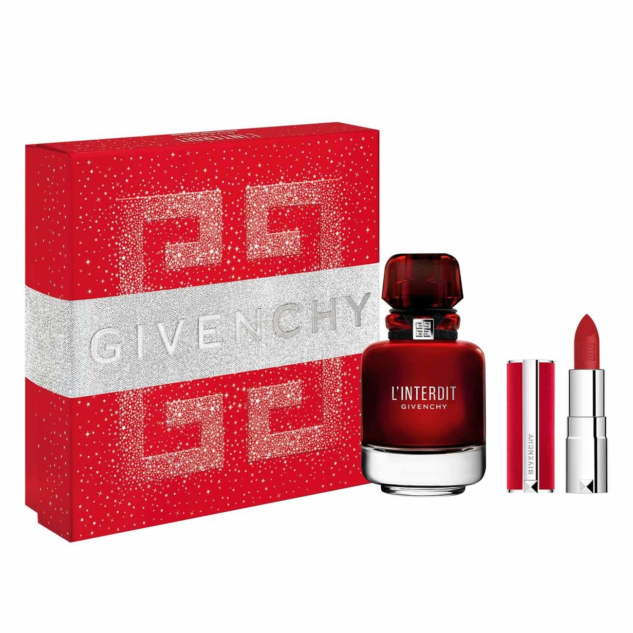 Givenchy L'Interdit Rouge - EDP 50 ml + rtěnka