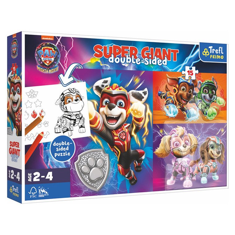 TREFL Puzzle giant Skvělý tým Paw Patrol The Mighty Movie 2023